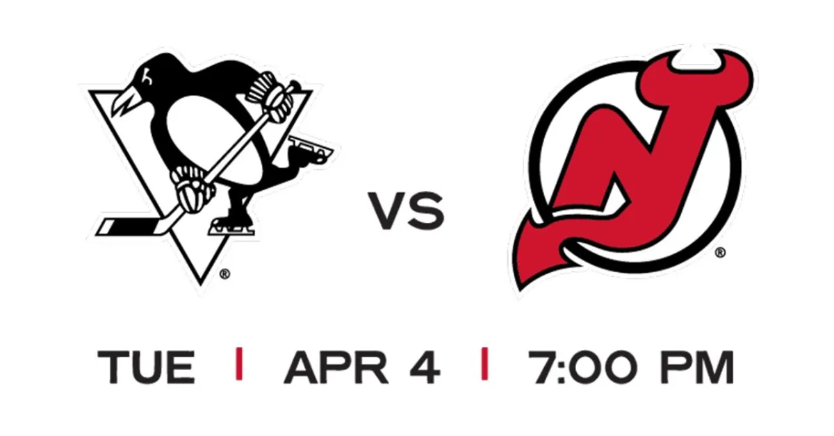 Pittsburgh Penguins vs. New Jersey Devils Betting Odds, Trends and  Predictions – Tuesday, April 4, 2023 - OddsShopper