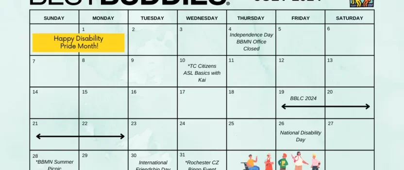 Monthly Events Calendar