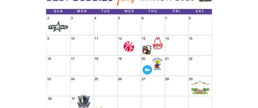 Monthly Events Calendar