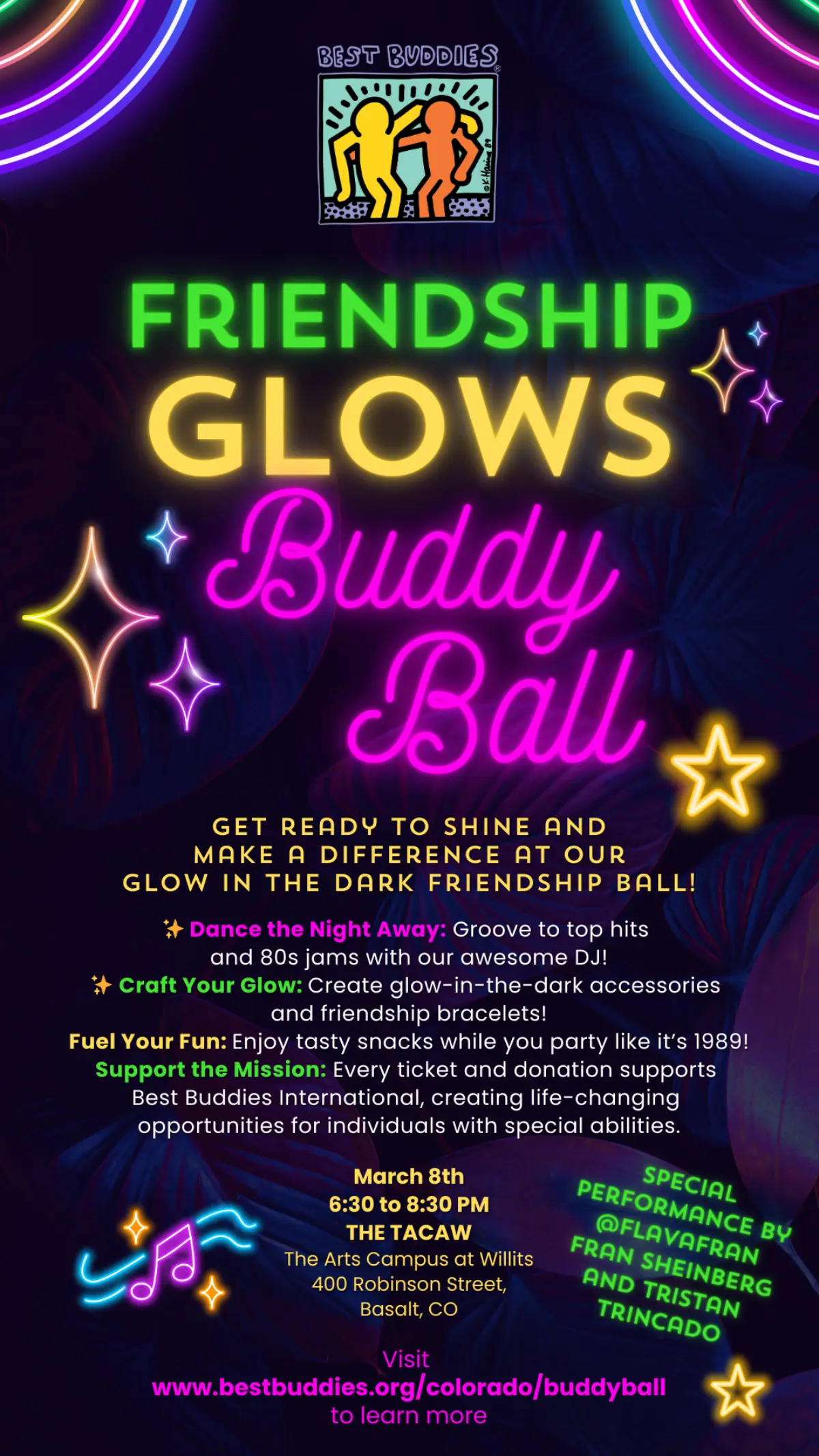 Friendship Glows Buddy Ball Flyer