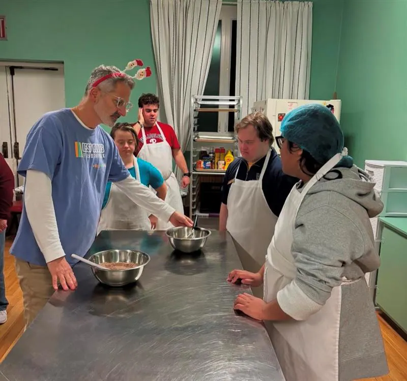 buddy chefs cooking at event