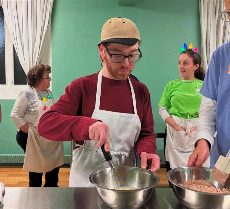 buddy chefs cooking at event